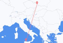 Flyg från Ostrava, Tjeckien till Palermo, Italien