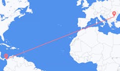 Vluchten van La Palma (ort i Mexiko, Guanajuato, Salamanca), Panama naar Boekarest, Roemenië