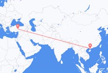Lennot Zhanjiangista, Kiina Kayserille, Turkki
