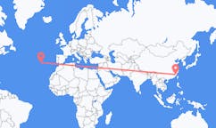 Flyreiser fra Fuzhou, Kina til Santa Maria, Portugal