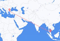 Flyreiser fra Kota Bharu, Malaysia til Alexandroupolis, Hellas