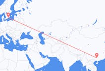 Flyrejser fra Liuzhou, Kina til Karlskrona, Sverige