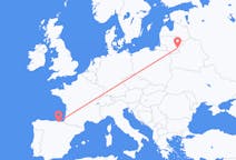 Flyg från Bilbao till Vilnius