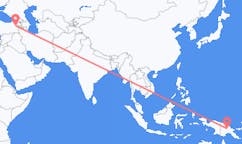出发地 巴布亚新几内亚芒特哈根目的地 土耳其阿格里·梅尔凯兹的航班