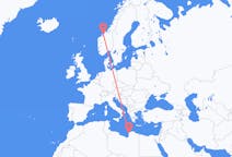 Flights from Benghazi to Kristiansund