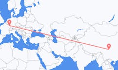 Flyreiser fra Mianyang, Kina til Saarbrücken, Tyskland