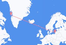 Voli da Palanga, Lituania a Qeqertarsuaq, Groenlandia