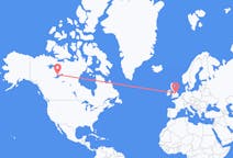 Flyreiser fra Yellowknife, Canada til Nottingham, England