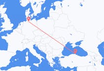 독일 함부르크에서 출발해 터키 시놉에게(으)로 가는 항공편
