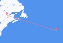 Voli da Saguenay, Canada a Terceira, Portogallo