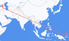 Flyreiser fra Rabaul, Papua Ny-Guinea til Iğdır, Tyrkia