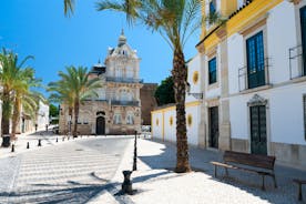 Photo of aerial view of beautiful landscape of Faro, Algarve, Portugal.