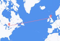 Flyreiser fra Greater Sudbury, til Edinburgh