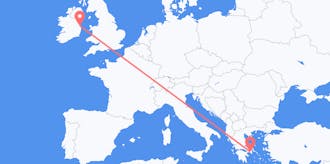 Flights from Greece to Ireland