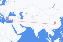 Lennot Zhangjiajielta, Kiina Karpathokselle, Kreikka