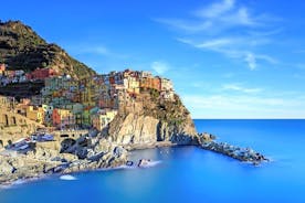 Cinque Terre privat rundtur med minibuss och färja från Pisa