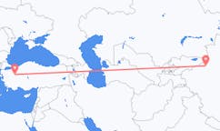 Flyrejser fra Aksu City, Kina til Kutahya, Tyrkiet