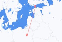 Vluchten van Warschau naar Tallinn