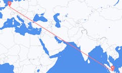 Flyreiser fra Jambi City, Indonesia til Maastricht, Nederland