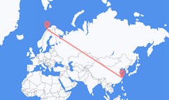 Flyreiser fra Taizhou, Kina til Bardufoss, Norge