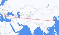 Flyreiser fra Yangzhou, Kina til Lemnos, Hellas