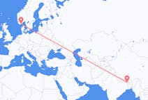 Flyg från Bhadrapur, Mechi, Nepal till Kristiansand, Norge