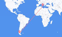 Flyrejser fra Puerto Natales, Chile til Comiso, Italien