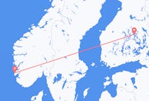Lennot Kuopiosta Haugesundiin