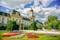 Photo of scenic view of the Festetics Palace is located in the town of Keszthely, Zala, Hungary, near the Lake Balaton.