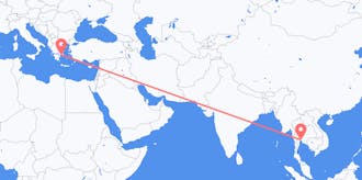 Flyrejser fra Thailand til Grækenland