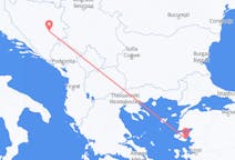 Flyreiser fra Sarajevo, til Mytilene