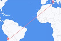 Flyreiser fra El Salvador, Chile til Palermo, Italia