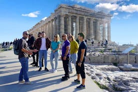 Akropolis & Parthenon Tour och Aten Höjdpunkter på elcykel