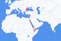 Flyreiser fra Gode, Etiopia til Istanbul, Tyrkia