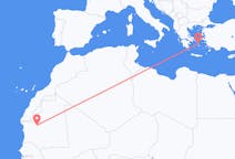 Lennot Atarista, Mauritania Mykonokselle, Kreikka