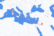 Vluchten van Al Jawf (regio), Saoedi-Arabië naar Alghero, Italië