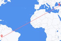 Flug frá Puerto Maldonado, Perú til Samsung, Tyrklandi
