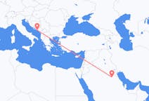 Flyreiser fra Qaisumah, til Dubrovnik