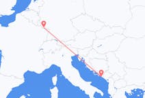 Lennot Dubrovnikista, Kroatia Saarbrückeniin, Saksa