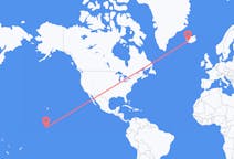 Flyrejser fra Christmas Island til Reykjavík