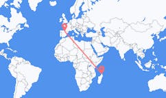 Flyreiser fra Antsiranana, Madagaskar til Vitoria, Spania
