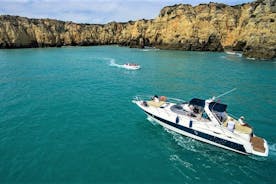 Visite nocturne au champagne à ponta da piedade avec boissons et tapas