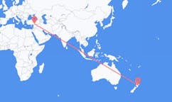 Flyreiser fra Napier, New Zealand til Gaziantep, Tyrkia