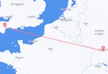 Flyreiser fra Stuttgart, Tyskland til Exeter, England