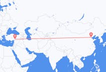 Flyg från Tianjin, Kina till Kahramanmaraş, Turkiet