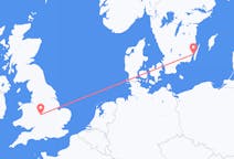 Lennot Birminghamista, Englannista Kalmariin, Ruotsiin