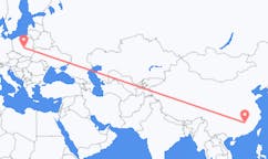 Lennot alkaen Ji an, Kiina Łódźiin, Puola