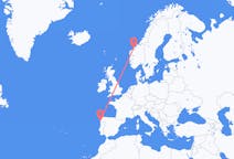 Loty z Vigo, Hiszpania do Molde, Norwegia