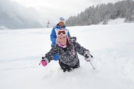 Lecciones de esquí privadas de 5 horas para principiantes con un experto