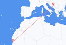 Flyg från Nouakchott till Sarajevo